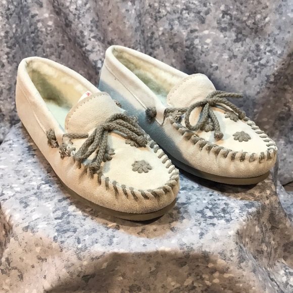 Haband Shoes Womens Haband Light Dove Grey Size 8 Slipper Moccasins